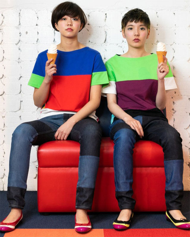Colorful 2way T-SHIRT 08