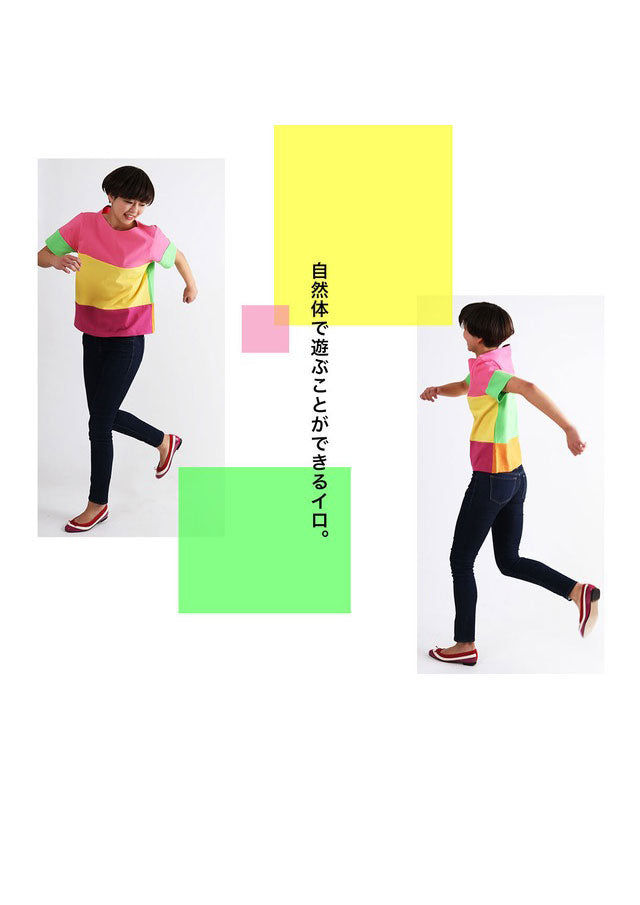 Colorful 2way LONG T-SHIRT L05