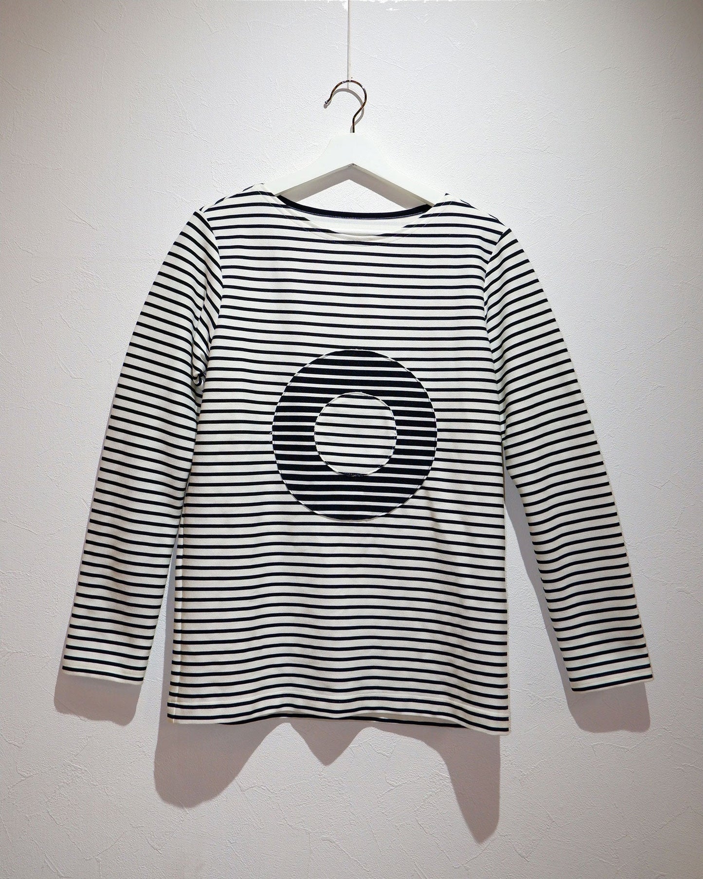 ○△□ white【ボーダーロングTシャツ】
