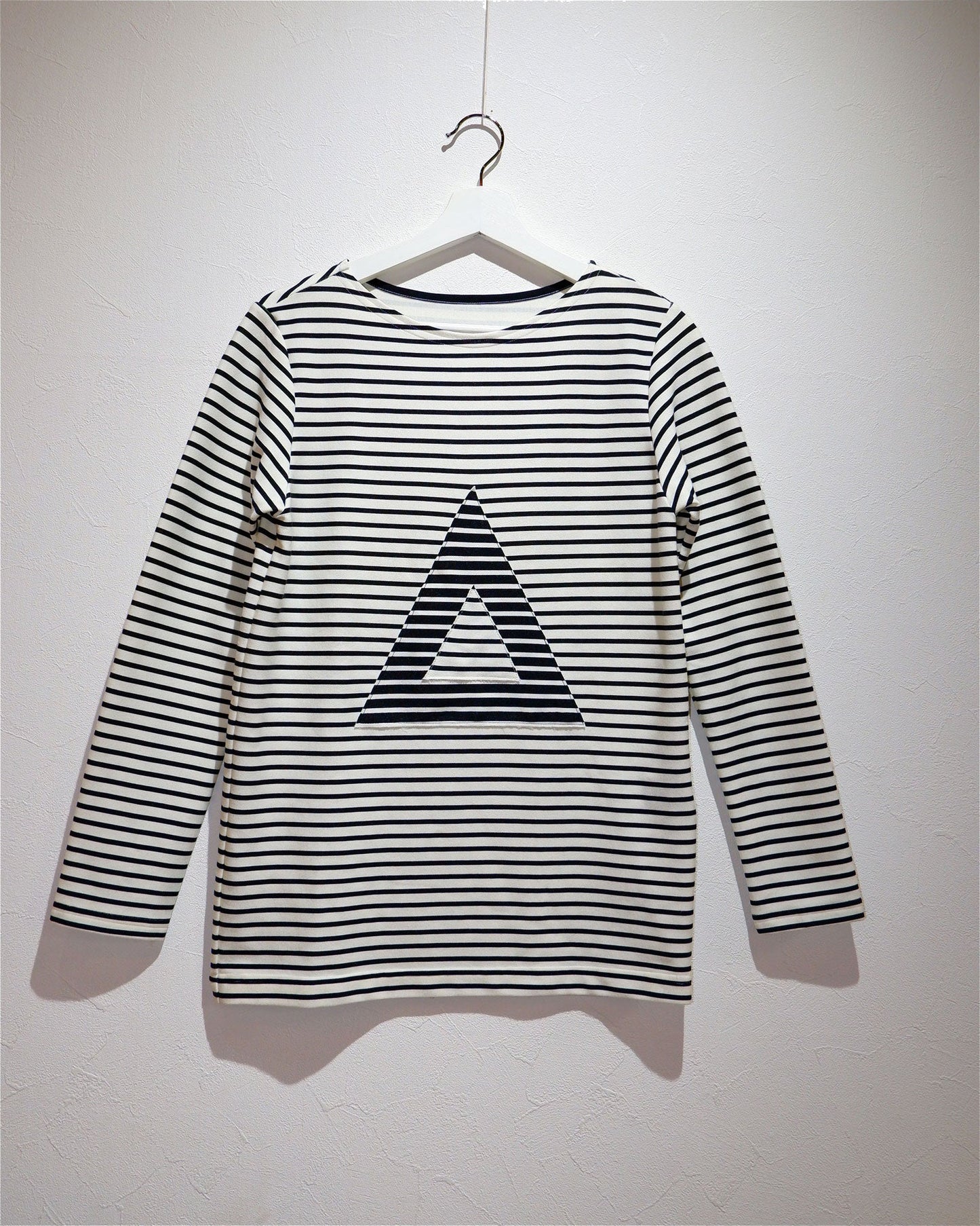 ○△□ white【ボーダーロングTシャツ】